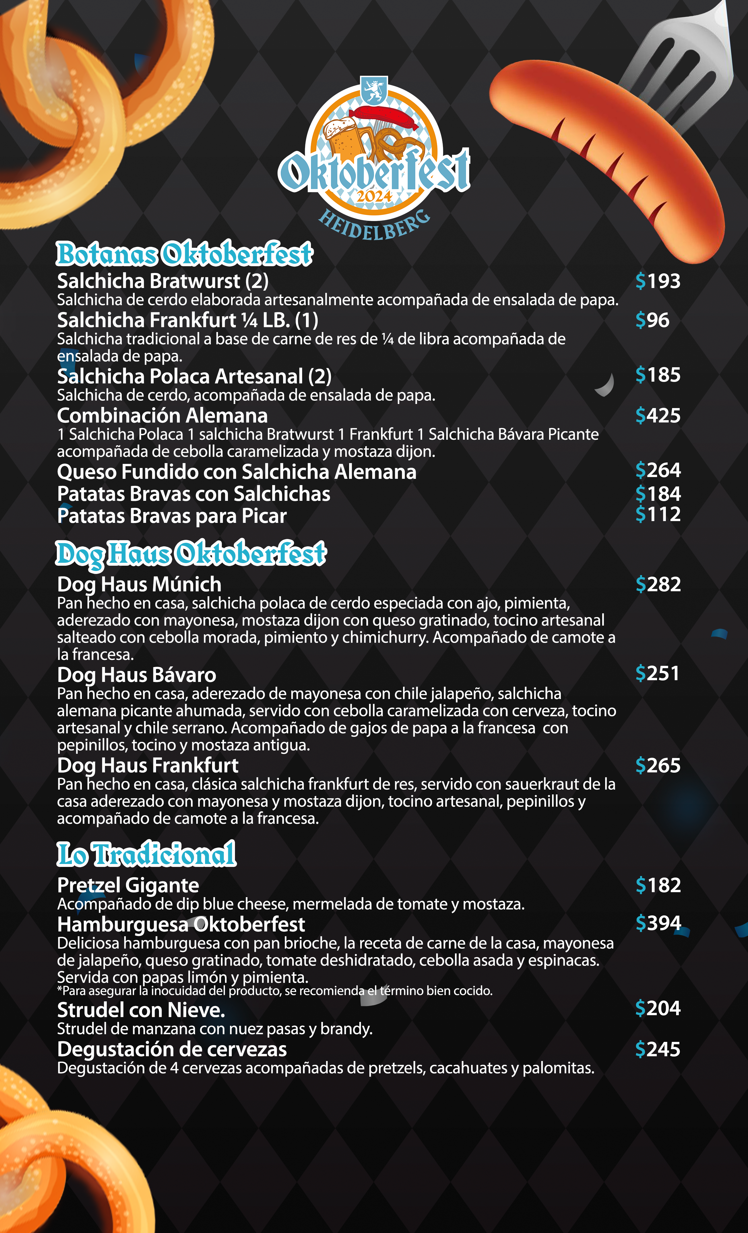 Menu Oktoberfest